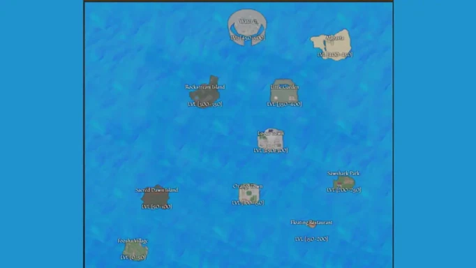 True Piece Map Roblox: All locations